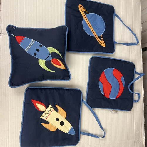 Baby Nursery Pillows  Retired Sweet Joni Designs Space Galaxy  3 Wall Hangings