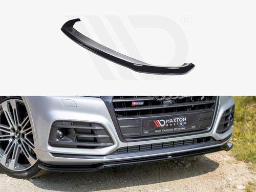 Diffusore Anteriore Maxton Design Nero Lucido per Audi Sq5/Q5 S-Line Mk2 - Foto 1 di 4