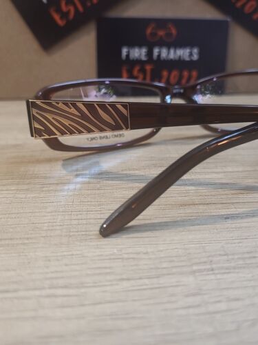 CHELSEA MORGAN CM0024 BR BROWN CRYSTAL EYEGLASSES FRAMES 53-16-135 - Picture 4 of 9