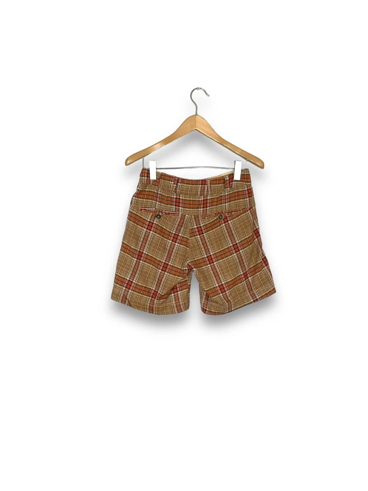 Pantalones Cortos Free People Check Talla UK 6-8 US 0 W28 Keep It Easy Inteligente Preppy Foto 4 de 4