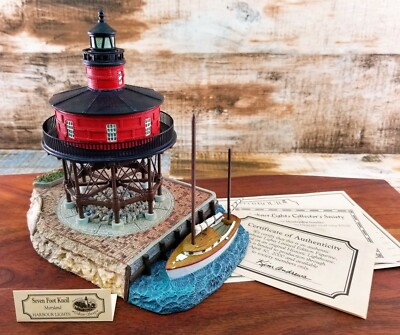 Harbour Lights Lighthouse #521 SEVEN FOOT KNOLL, Maryland Nautical Collectible