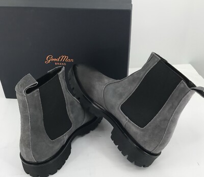 Good Man Brand Modern City Chelsea‎ Boot Size 8.5 Charcoal $268 Italian Suede Good Man Brand Modern City Chelsea Boots Size 8.5 Charcoal  main image 4