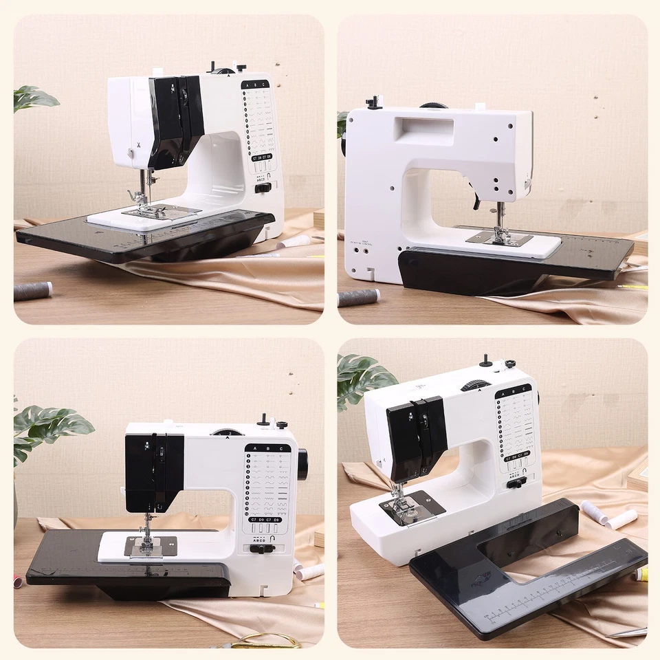 12 Stitches Mini Electric Sewing Machine with Light & Extension Table US Plug - Image 2 of 4