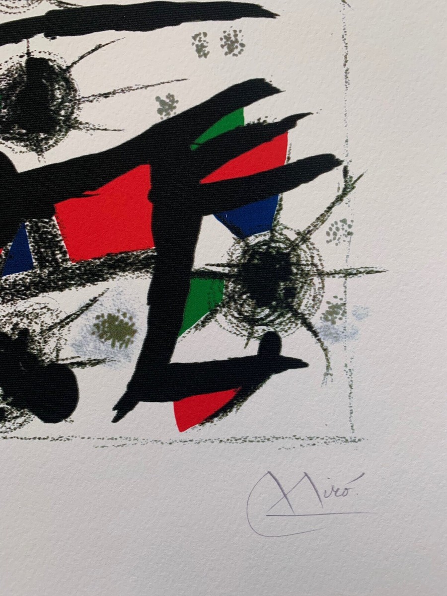 Joan Miro PEINTURE POESIE Facsimile Signed Limited Edition Giclee