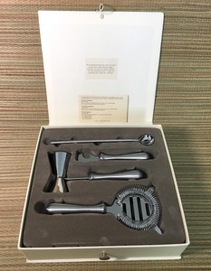 New Pottery Barn 4 Piece Stainless Steel Bar Tool Set