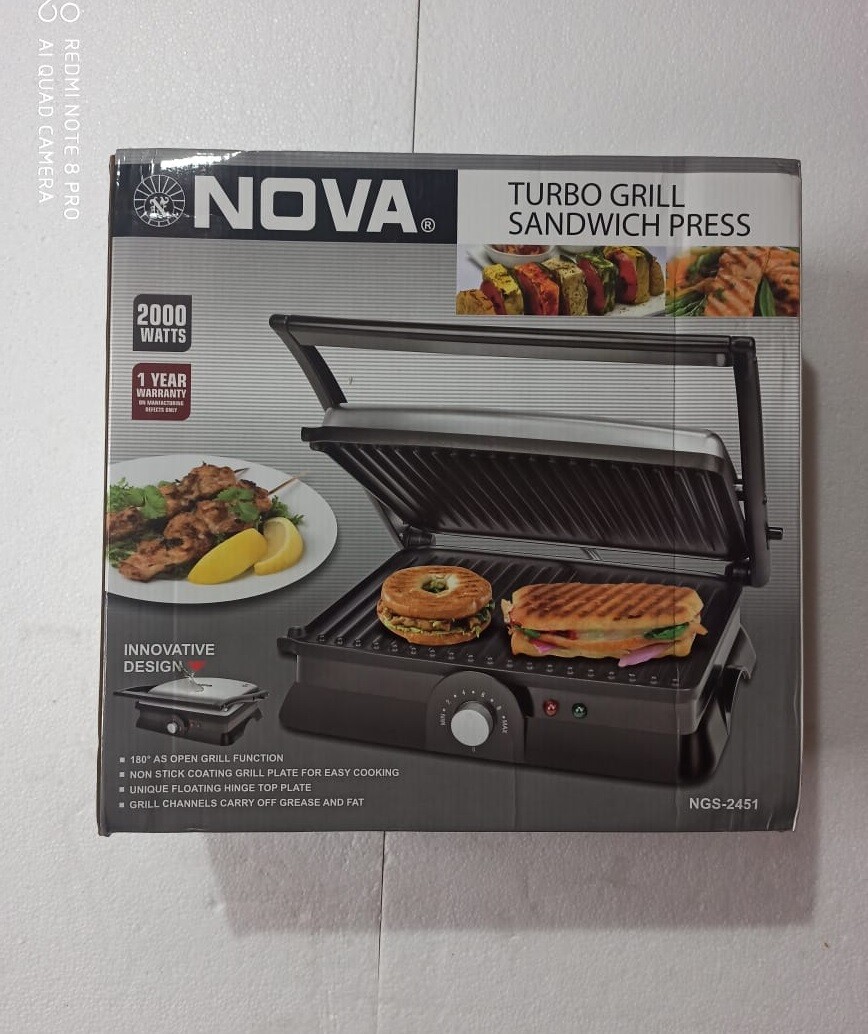 nova grill sandwich press