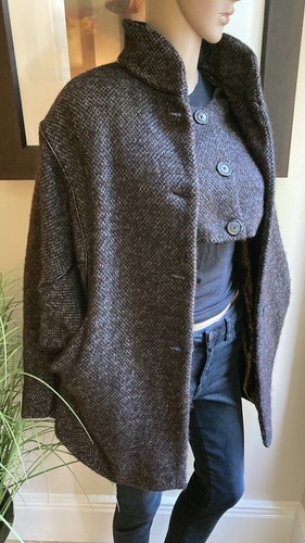 Vivienne Westwood Anglomania ~Unique Oversize Nymph Bomber Wool Coat IT40 UK8 10 - Picture 10 of 12