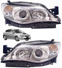 Coppia  Faro  Fari Fanale Proiettore  SUBARU Impreza 2007-2011 PARABOLA CROMATA