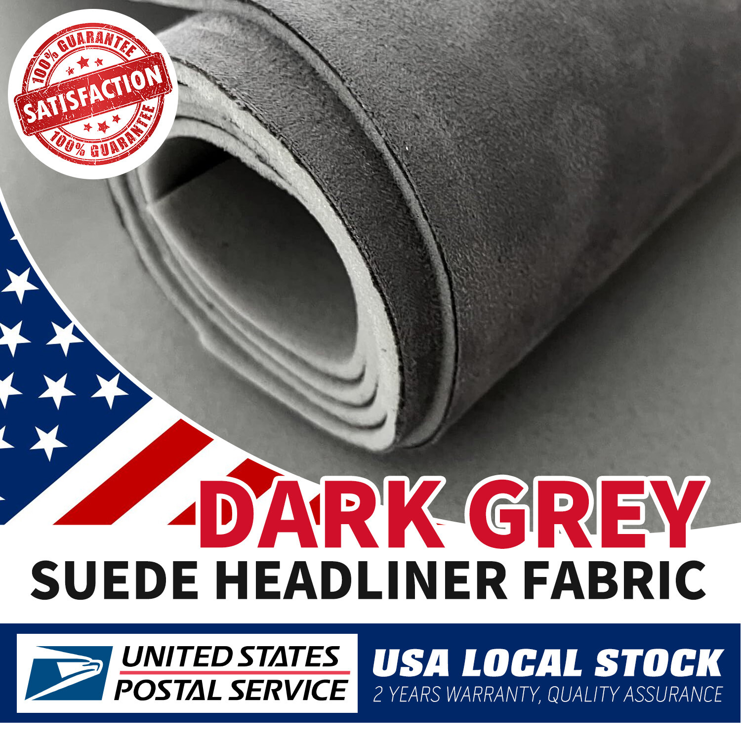 32.3Sqft Headliner Fabric Foam Backed Suede Match Car Roof Liner Sag Upholstery