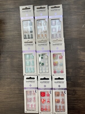 Impress Color Press On Toenails   - Chooose your Color
