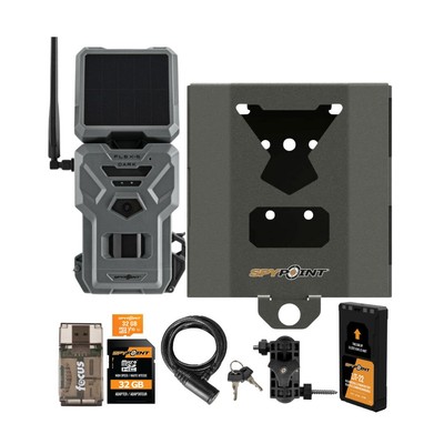 Spypoint FLEX S DARK Cellular Gray Trail Camera and Battery Pack Bundle
