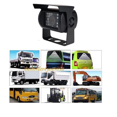 4.3" Car LCD Monitor + 18 LED IR Rear View Reverse Parking Backup Camera 12V-24V - Picture 2 of 9