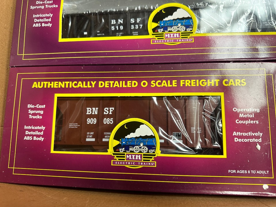 Burlington Northern 6-Car Freight Set 3 rails échelle O MTH