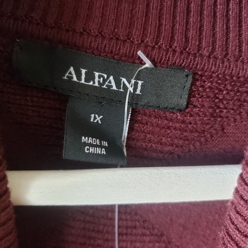 alfani women's turtleneck poncho elbow sleeves sweater size 1X - Picture 7 of 7