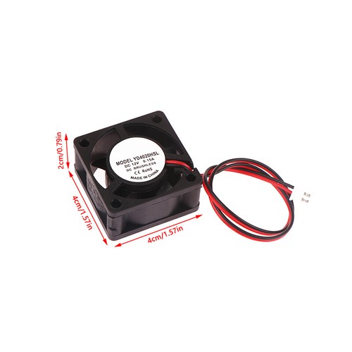 C 5V/12V/24V Computer CPU Cooler Mini Cooling Fan 40MM Small Exhaust Fan - Photo 3/14