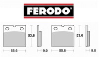 BremsbeläGe Paar Bremse Ferodo Vorne Motorrad Guzzi S 1000 1989 1990 1991 1992