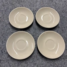 Ultima China Ivory Cappuccino Saucers Set Of 4. Restaurant. 4.75”