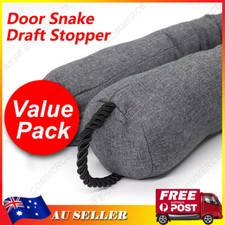 Heavy Duty Door Snake Sausage Draught Wind Door Draft Stopper Excluder Door Stop