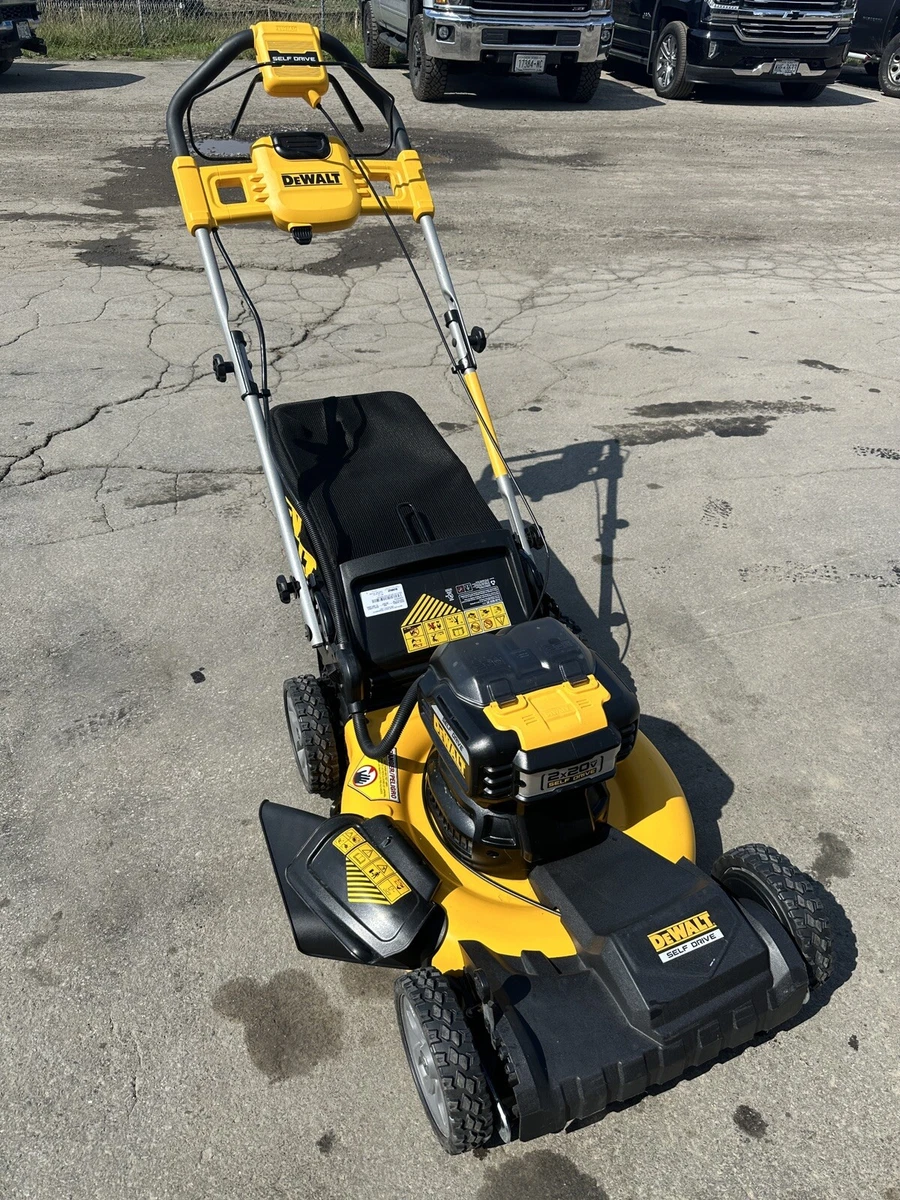 Dewalt lawn mower self propelled hot sale