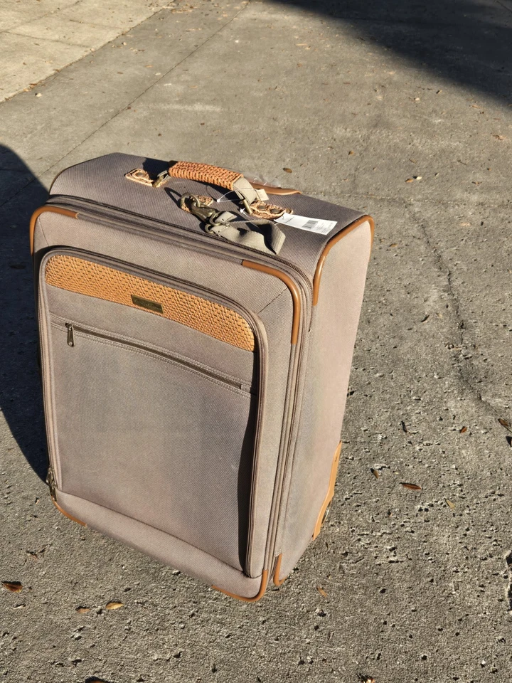 NEW Tommy Bahama Suitcase Rolling Luggage Travel Bag 24" X 18"  Expandable NOS - Image 4 of 4