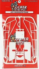 Gofer Racing Decals 5C1130 1/24 Parts Pack - Dragster Frame Kit