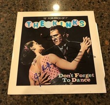 * THE KINKS * signed album * DONT FORGET TO DANCE * DAVE DAVIES & JIM RODFORD * 