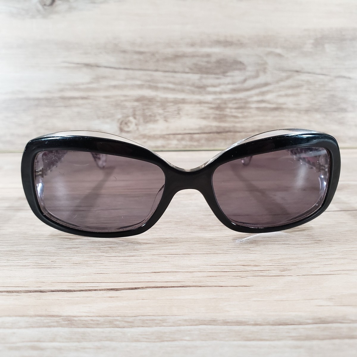 BETSEY JOHNSON BROWN GINGHAM UV Sunglasses 34 Betsey Johnson Brown Round Sunglasses for Women for sale | eBay main image 4