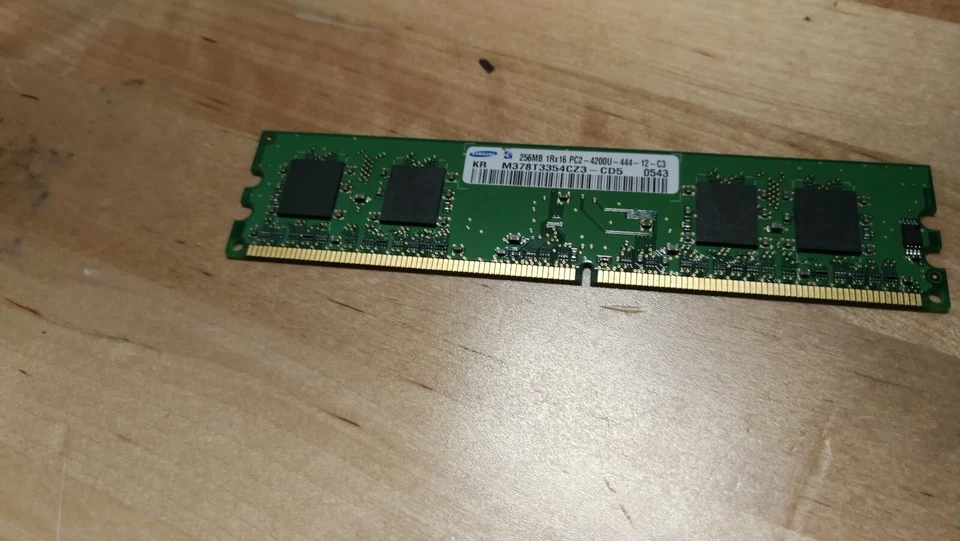 Samsung 256MB PC2-4200 DDR2 533MHz KR-M378T6453FZ3-CD5-0543 FREE SHIPPING - Image 2 of 3