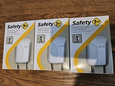 3 Packs Safety 1St Outlet Cover With Cord Shortener Baby Proof   NEW In Box