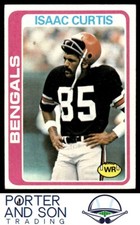 Isaac Curtis 1978 Topps #185 Cincinnati Bengals