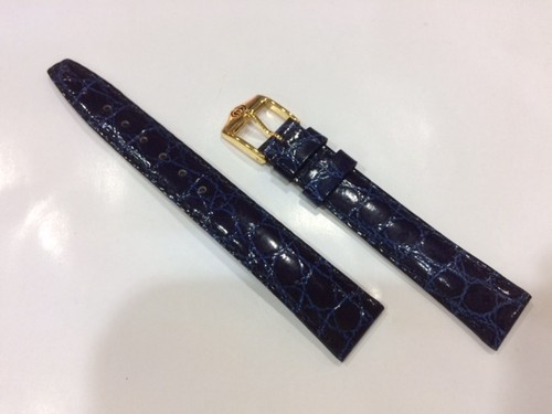 Gucci Dark Blue leather watch strap 14mm X12mm Authentic strap mint - Picture 3 of 10