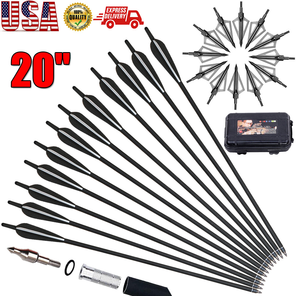 Bolts Archery Hunting W/ 12pcs 100 Garin Arrowhead