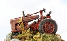 RUSTED out Derelict Farm Tractor......LEFT to RUST Painted for you N Scale Model