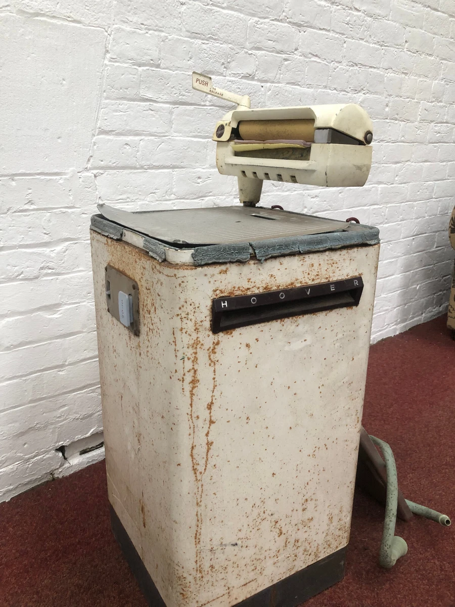retro vintage hoover washing machine with mangle