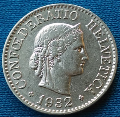 10 Rappen 1932. Switzerland coin, CONFŒDERATIO HELVETICA LIBERTAS 1932