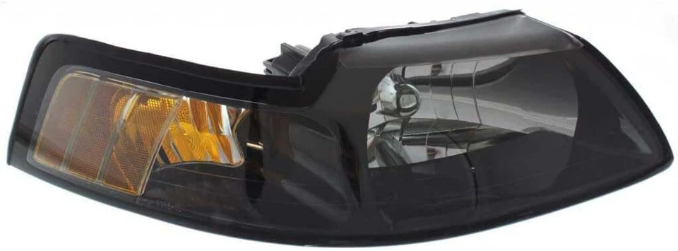 Headlights For Ford Mustang 1999 2000 2001 2002 2003 2004 Black Trim Pair Foto 2 de 4