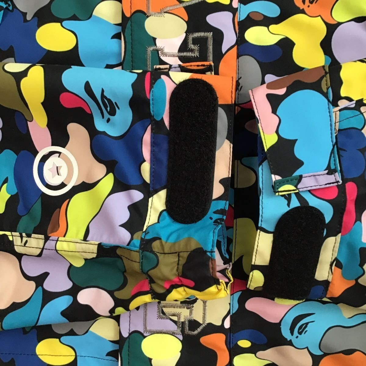 BAPE multi camo shark hoodie snowboard jacket A Bathing Ape Size M