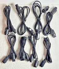 Lot of 8 Nintendo 64 Controller Extension Cable Cord Adapter N64
