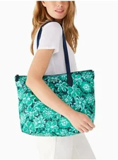 Kate Spade Mel The Little Better Packable Tote Green Multi K7389 Wristlet Floral