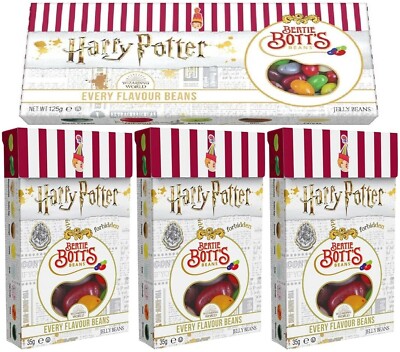 4x Harry Potter Zauberer Welt Bertie Botts Bohnen 1x 125g Geschenk Kiste & 3x