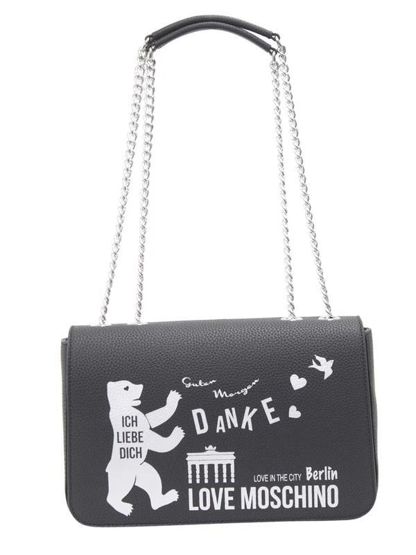 Love Moschino Women s Love In The City Berlin Black Shoulder