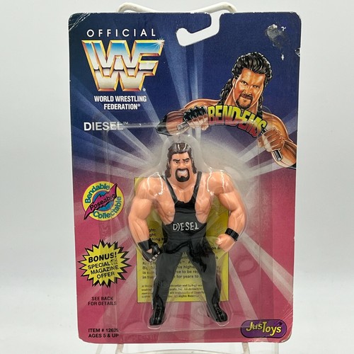 KEVIN NASH DIESEL WWF Bend Ems Just Toys 1994 seri...