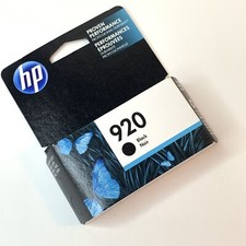 HP Genuine 920 Black Single Unit Ink Cartridge OEM Packaging Exp April 2019