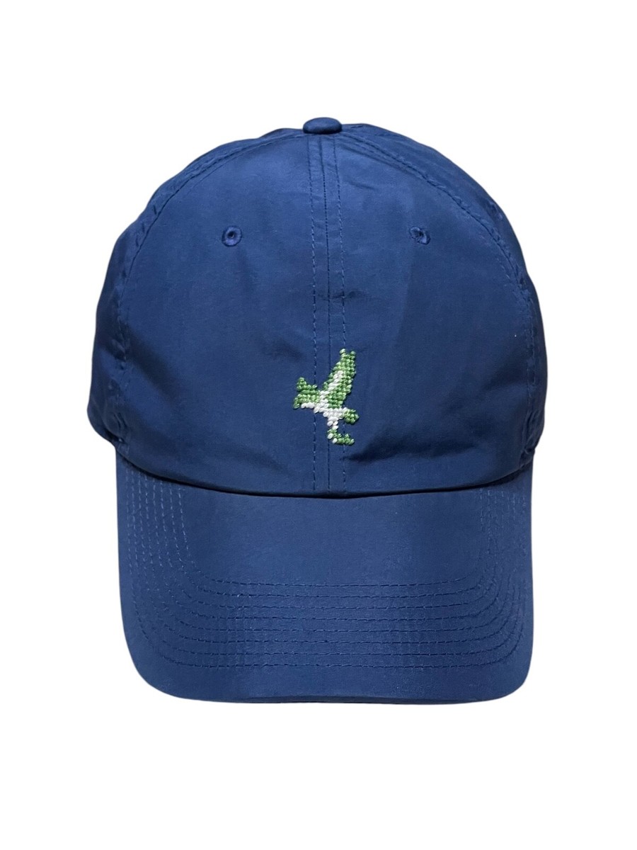 Smathers & Branson Needlepoint Navy Hat Bird Logo 100  display picture 3