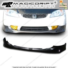 For 04-05 Honda Civic 2dr 4dr Jdm Style Front Bumper Chin Lip Spoiler Splitter