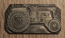 Druckstock Klischee, "Traktor"  , ca. 4,5 x 2,5 cm,