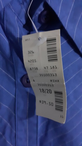 new- WOMAN'S AVENUE STRETCH CAREER 3/4 SLEEVE.BUTTON DOWN BLOUSE.SZ 18/20 $39 - Picture 8 of 9