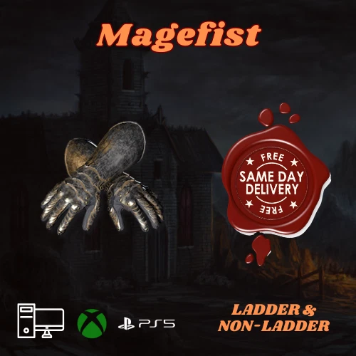 Magefist FCR Caster Gloves - D2R Diablo II Resurrected PC Xbox PS4 PS5
