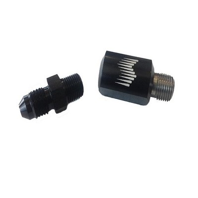 Snow Performance Pipe Fitting Low Profile Water-Methanol Nozzle Holder 4AN Elbow