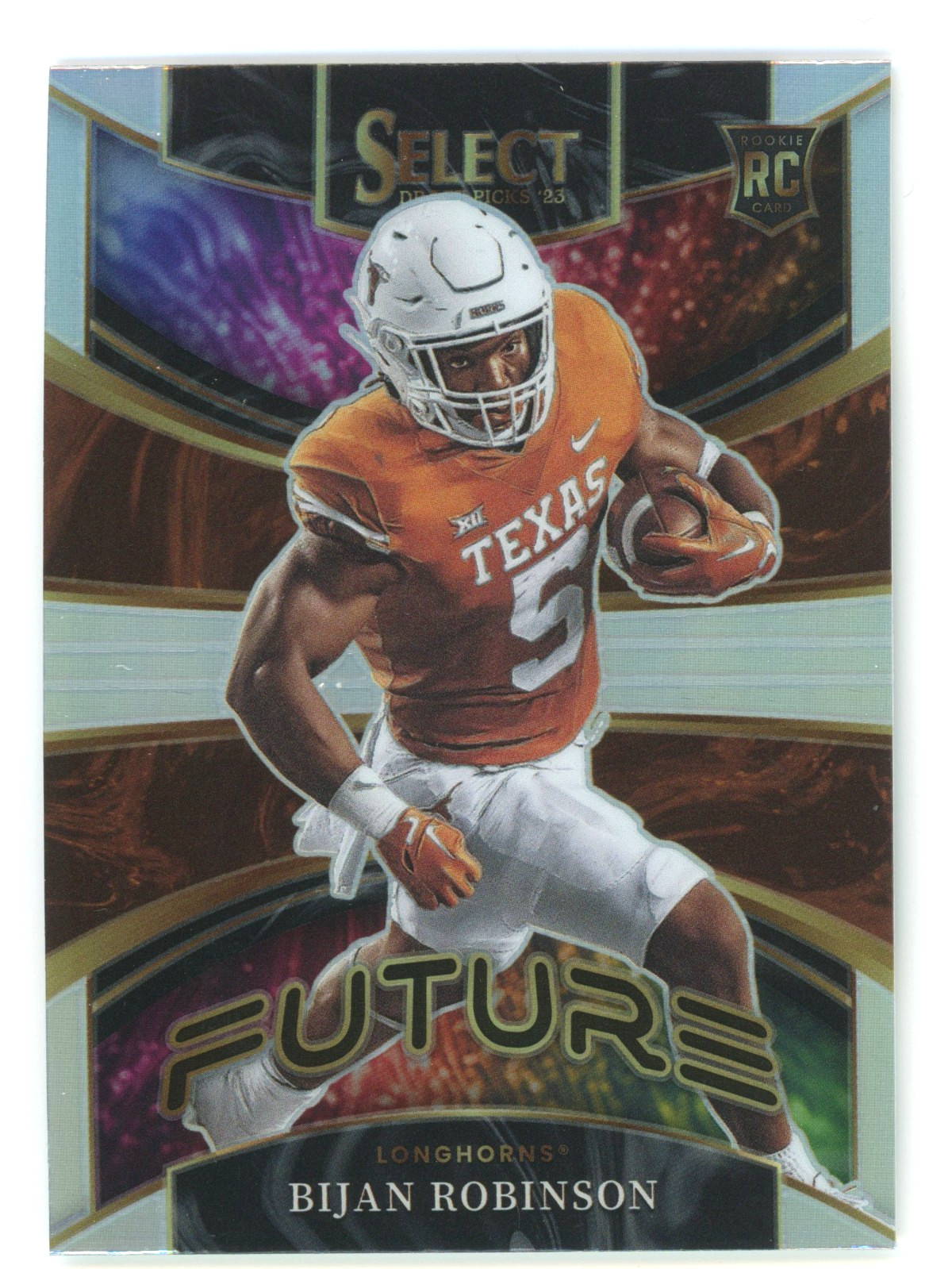 2023 Select Draft Picks Bijan Robinson Future Silver #FUT-8 RC Texas